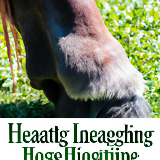 A striking poster zooms in on a horse's hoof, highlighting crucial hoof care practices.