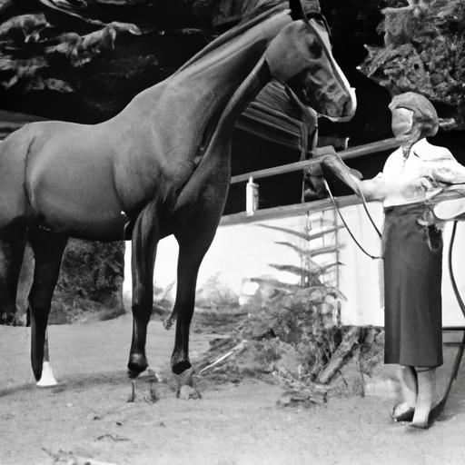 Dedicated horse trainers nurturing the talents of riders and horses during the 1950s.