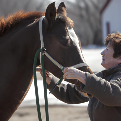 Witness the deep connection formed between a trainer and their horse through regular grooming sessions.