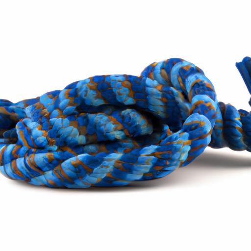 A close-up of different horse training ropes showcasing their materials and textures.