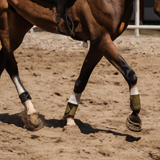 A horse trotting energetically, displaying the rhythmic and bouncy trot gait.