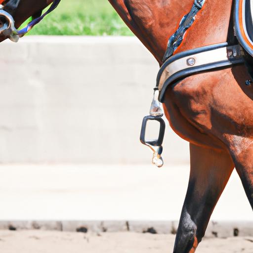A horse wearing properly fitted lunging equipment for a safe and effective lunging session.