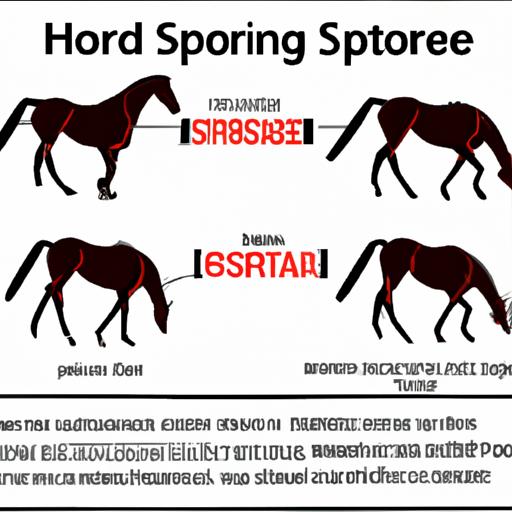 A detailed illustration showcasing the impact of conformation on sport horse performance.