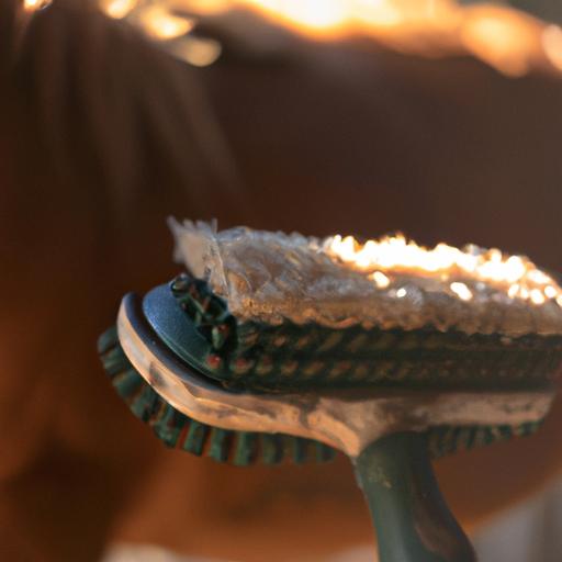 Regularly cleaning horse grooming brushes ensures a healthy and happy horse.