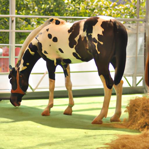 A Knabstrupper horse flaunting its distinctive markings