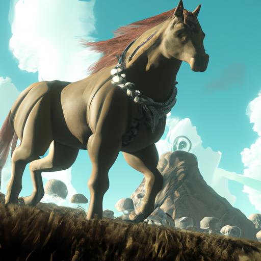 Experience true strength with the colossal Giant Horses in Zelda: Breath of the Wild.