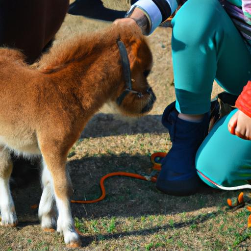 The pony sisters lovingly groom and feed their baby horses in the game