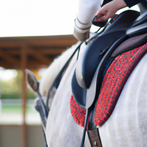 A close-up of premium horse riding gear from one of the top brands.