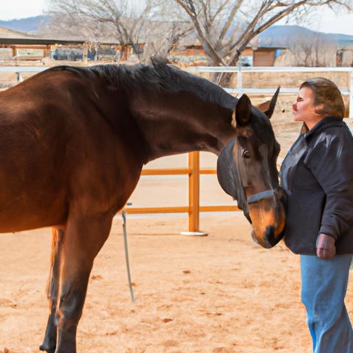 A dedicated horse caregiver ensuring the well-being of a horse at a day care center.