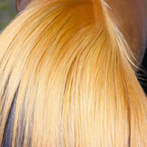 The graceful flow of a horse's well-groomed mane and tail, evidence of the care and attention given to its grooming.
