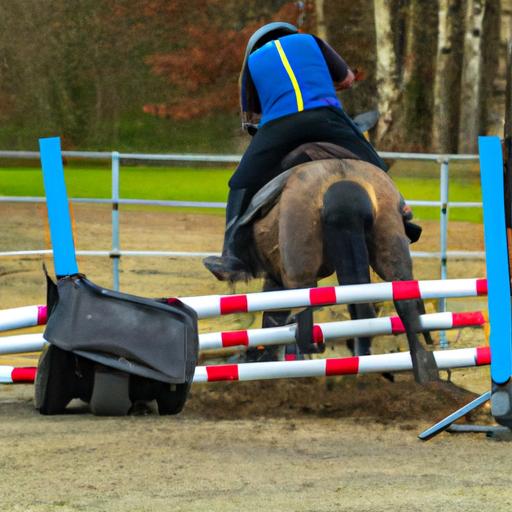 Improving a horse's agility through obstacle training with a quad bike
