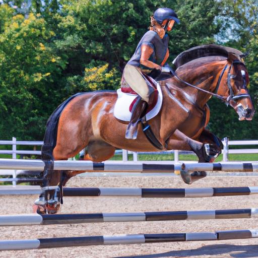 Experience the thrill of show jumping with sport horses in Zionsville.