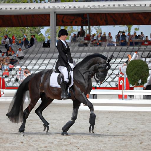 A graceful rider and their spirited horse perform a breathtaking routine at the Sport Horse Congress 2023.