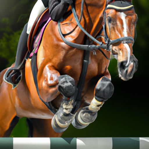 Witness the power of a well-bred sport horse as it conquers obstacles with grace and agility.