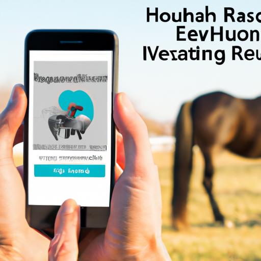 Stay connected to veterinary advice and information through a horse health app