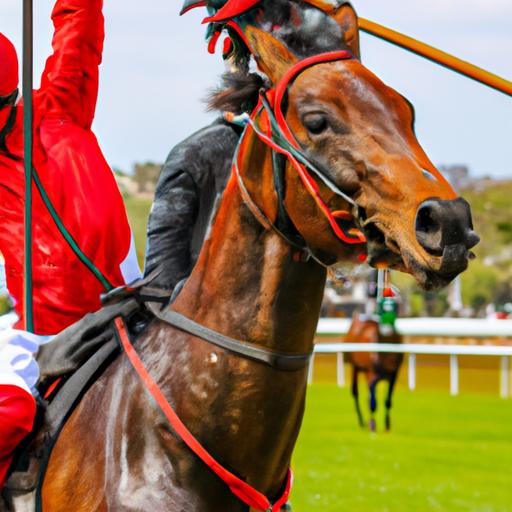 Capture the thrilling moments of victory as jockeys celebrate their well-deserved triumphs.