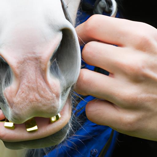 Expert veterinarian ensuring dental health as a part of the Bell Equine Horse Health Programme.
