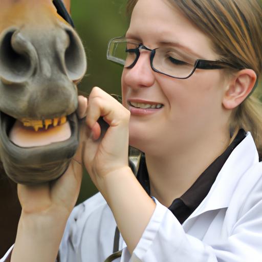 Expert veterinarian ensuring optimal dental health for a horse