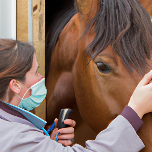 A diligent veterinarian ensuring the well-being of a horse through comprehensive health examinations in Wessex.