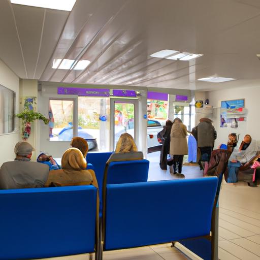 Patients patiently await their turn at the White Horse Health Centre BA13 3FQ.