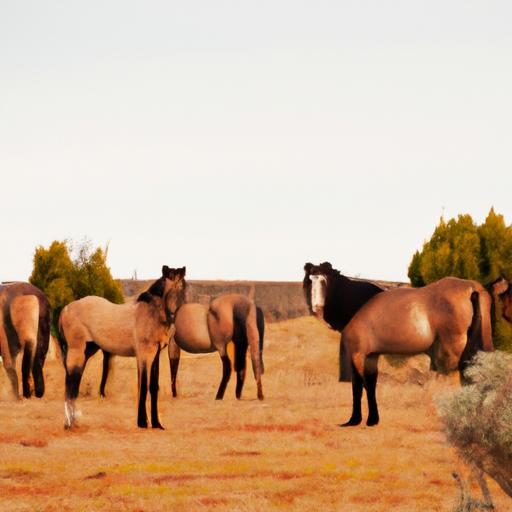 Witness the untamed beauty of wild horses and their innate behavioral patterns.