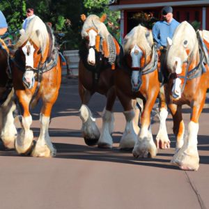 Horses In A Parade