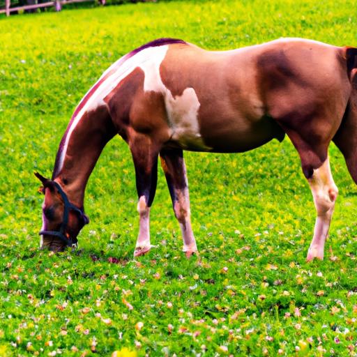 Even horses with protein bumps can enjoy their time in the pasture.
